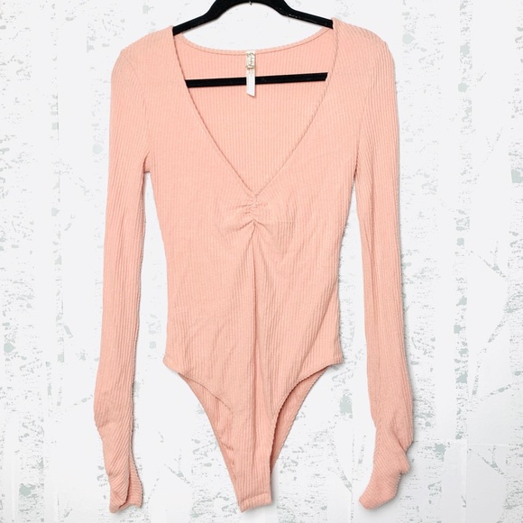 NEW Free People Cozy Up With Me Knitted Bodysuit - Picture 4 of 7